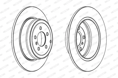 FERODO DDF1518 Fren Dıskı Arka Range Rover 02-09 