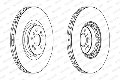 FERODO DDF1534C-1 Fren Dıskı On X164 06>12 W164 07>11 W251 07>14 1644211512