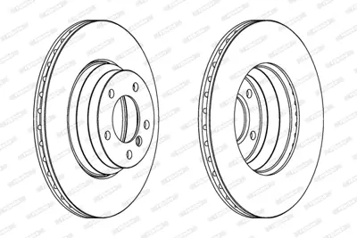 FERODO DDF1535 Fren Dıskı On Havalı Bmw E81 E82 E87 E88 E90 E91 E92 E93  X1 E84 34116854999