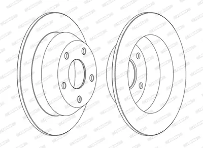 FERODO DDF1553C Fren Aynası 52098666