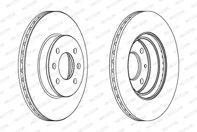 FERODO DDF1636C On Fren Dısk Aynası Havalı Hyundaı Getz 03> 1,5 Crdı 256 Mm 517121C050