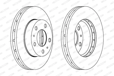 FERODO DDF1718-1 Fren Dıskı On Ducato / Boxer / Jumper Iıı 06> Havalı 300mm 4249A6 6001073176