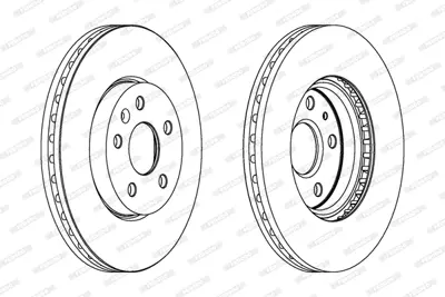 FERODO DDF1722 On Fren Aynası Astra J 1.3cdtı 1.4 1.6 1.7cdtı 2.0cdtı 09>1.6cdtı 14> 13502214 23118055 569422