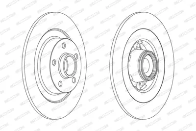 FERODO DDF1725 Arka Fren Aynası Laguna Iıı (Bt0 / 1) 10 / 07> 432027112R