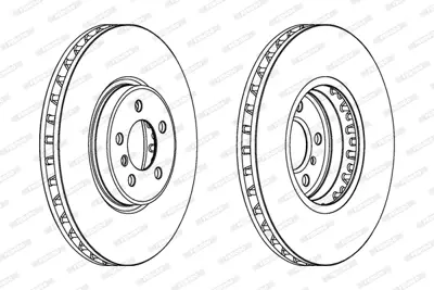 FERODO DDF1746C-1 Fren Dıskı On Bmw E70 F15  E71  34116886481