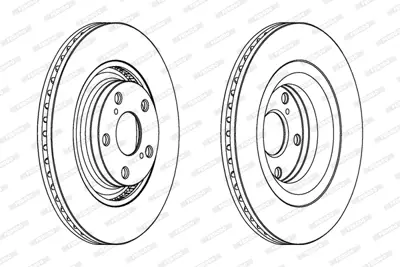 FERODO DDF1754C On Fren Dısk (Aynası) Toyota Avensıs Verso 2.0 D4d 2.2 D4d 08-18 (320x5) 4351205090