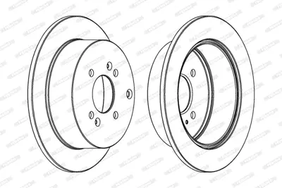 FERODO DDF1794 Arka Fren Aynası Accent Iıı, Getz, I20, Ix55, Kıa Rıo Iı 584111C800 584111G300