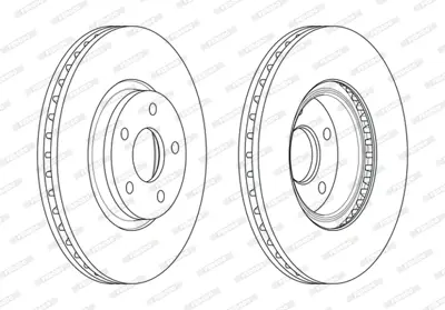 FERODO DDF1835C-1 On Fren Aynası Dıskı Mondeo Iv S Max Galaxy 1,6tı / 1,6tdcı / 1,8tdcı / 2,0 / 2,0tdcı / 2,2tdcı / 2, 7G911125EA