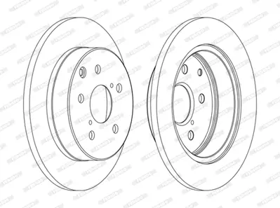 FERODO DDF1846C Arka Fren Dısk Aynası Duz Toyota Rav 4 Iıı Vvt-I 06-13 (281x5) 4243142060