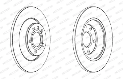 FERODO DDF1850C Fren Aynası 4F0615601G