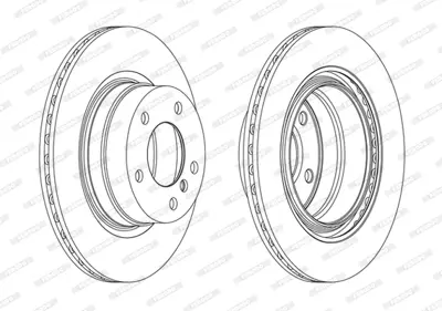 FERODO DDF1851C Fren Dıskı Arka Bmw E82 E88 34216855005