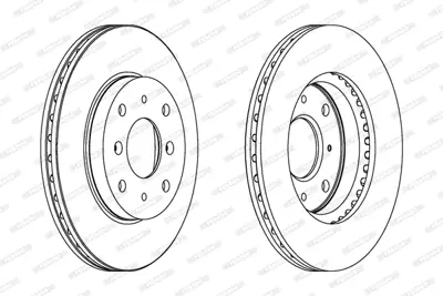 FERODO DDF204 On Fren Aynası Corsa C, Rover 800, Mg Mgr V8 45251SD4E00 GBD90833 SDB10026SLP