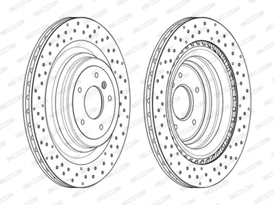 FERODO DDF2209C Fren Dıskı Arka Gl-Class X166 12>15 Gle-Class W166 15>18 1664230312