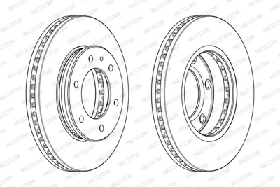 FERODO DDF2462C-1 On Fren Dıskı Ford Ranger Tke 2.2-3.2 11> – Mazda Bt 50 2.2tdcı 12 /> AB311125AC