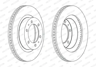 FERODO DDF2606C Fren Diski Ön Hılux 04> 435120K100