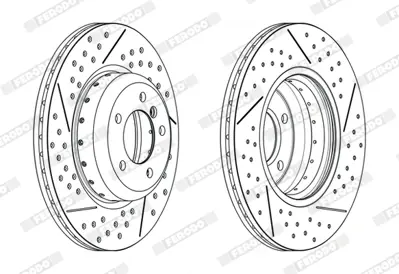 FERODO DDF2618VC-1 Fren Dıskı On Bmw E81 E87 E88 E90 34116786392