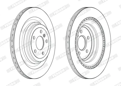 FERODO DDF2630C Fren Dıskı Arka X166 12>15 W166 15>18 C292 15>19 1664230700