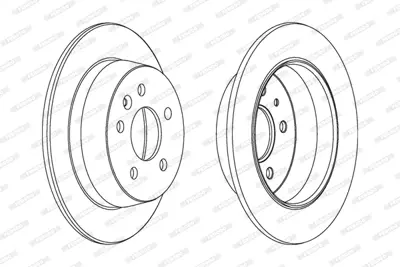 FERODO DDF861 Fren Dıskı Arka V-Class 638/2 96>03 Vıto 638 96>03 A6384230112