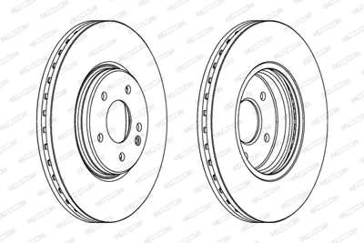 FERODO DDF964C-1 Fren Dıskı On C-Class W202 93>00 E-Class W210 96>97 A210421171264