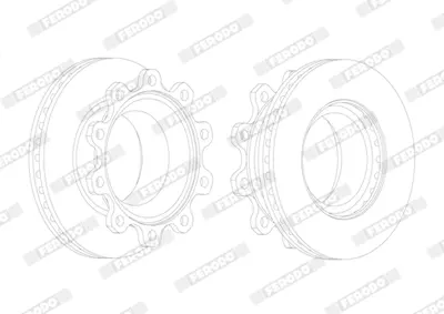 FERODO FCR176A On / Arka Fren Aynası (Adet) Bpw Sh Serısı 