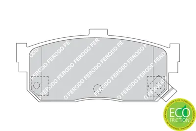 FERODO FDB1104 Fren Balatası D40607E690