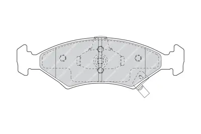 FERODO FDB1607 On Fren Balatası Kıa Sephıa 92-00 Kıa Shuma 97-00 K2Y33323ZA