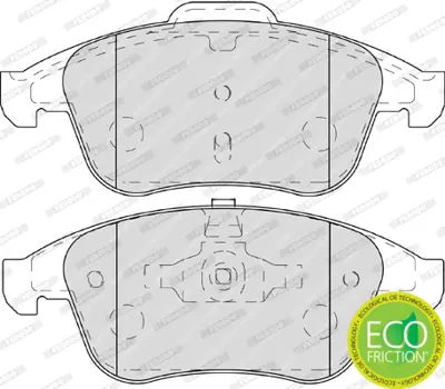 FERODO FDB4249 On Fren Balatası(Tk) Renault Megane Iıı 10> Grand Scenıc Iıı 10> Laguna Iıı 07> 1.2 Tce 1.4 1.5 Dcı  410602933R