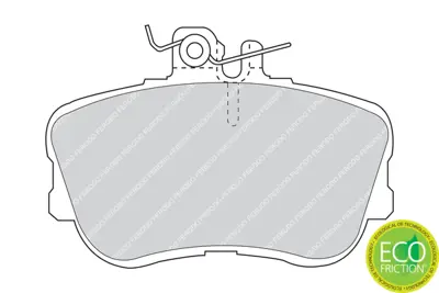 FERODO FDB854 Fren Balatası On C-Class W202 94>00 S202 96>01 54204620