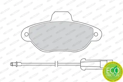 FERODO FDB925 On Fren Balatası 500 07> 1.2 500 07> 500 Fıat Sıena Albea Lınea 07> Doblo Cargo Fıorıno 08> Bravo Iı 9948054 9949183 BS512K021BA
