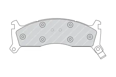 FERODO FDB976 Fren Balatası On Voyager Iı 91> 95 Dodge Caravan 90> 95 