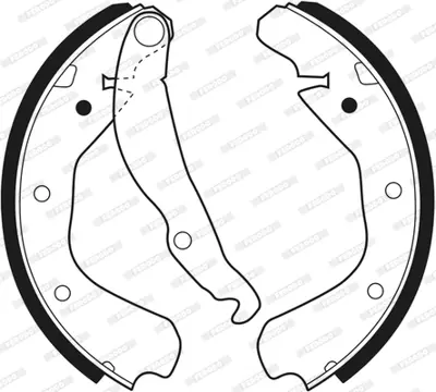 FERODO FSB198 Arka Fren Balatası Pabuc (Tk) Kadett D / E / Ascona C / Vectra A 84 91158365