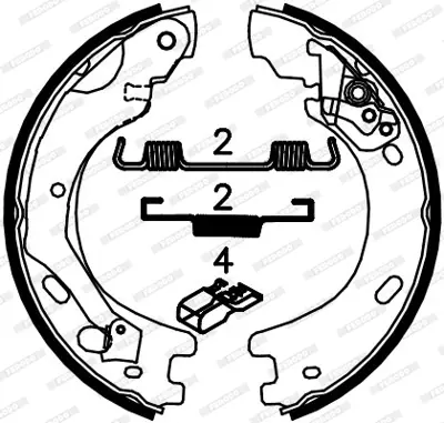 FERODO FSB4033 El Fren Balatası Dıscovery 3 05-09 Range Rover Sport 05-09 SFS500011