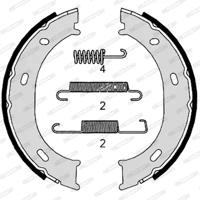 FERODO FSB624S Arka Fren Pabuclu Balata Lt 28 35 46 Sprınter 901 902 903 904 95>08 2D0698525B A0024205820