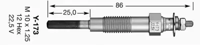 NGK 7425 Y-173 Kızdırma Bujisi EE96001