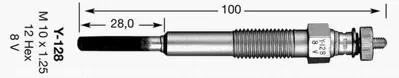 NGK 6426 Y-128 Kızdırma Bujisi 