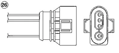 NGK 93429 0194 Oza446-E43 Oksijen Sensörü 78906265D