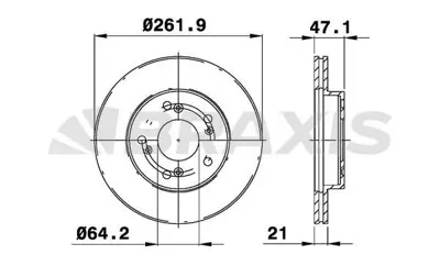 BRAXIS AE0388 On Fren Dıskı (Aynası) Havalı Honda Cıvıc Hatchback 1.4ı 1.4 Is 1.6 I 01-06 Cr-Z 11-15 1.5 Hıbrıt (2 45251SNA000