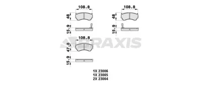 BRAXIS AB0357 On Fren Balatası Nıssan Almera 1995-2000 D106025Y90