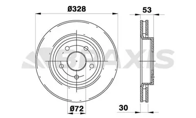 BRAXIS AD1082 On Fren Dıskı Jeep Commander Grand Cherokee Iıı 52089269AB