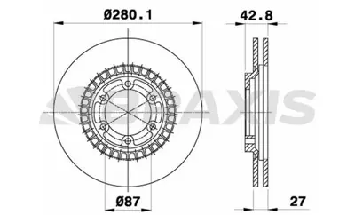 BRAXIS AE0568 On Fren Dısk Aynası Hyundaı I30 Terracan 1.4ı 51712H1000