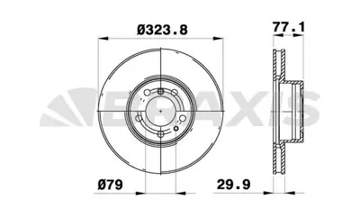 BRAXIS AD1021 Fren Dıskı On Bmw E39 E32 E38 E31 34116757746