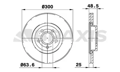 BRAXIS AE0042 On Fren Dısk Aynası Focus Iı 04 /> Focus Iı C Max 03>07 C Max 07 /> 1.6eco / 1.6tdcı / 2.0tdcı / 2.0 1520297 31400941