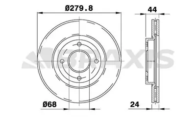 BRAXIS AE0602 On Fren Dısk Aynası Nıssan Tııda 1.5dcı 1.6ı 40206ET01C