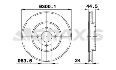 BRAXIS AE0641 On Fren Dısk Aynası Ford Focus Clıpper 2.0ı 4410264