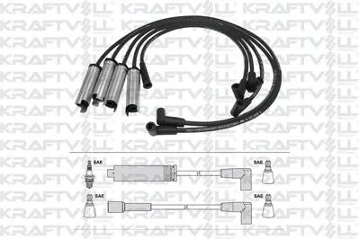 KRAFTVOLL 05070347 Bujı+bobın Kablosu Espero 1,8/2,0 95>99 (Sılıkon Kablo) 
