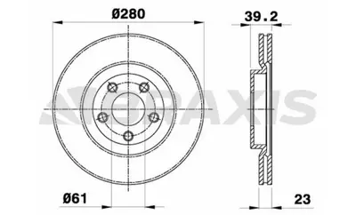 BRAXIS AE0552 On Fren Dıskı Chrysler Cruıser 00>10 