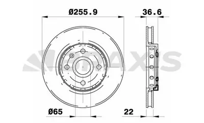 BRAXIS AE0219 On Fren Dısk Aynası Vw Up E Up 1.0sre 75 1S0615301