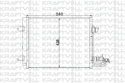 KRAFTVOLL 08060133 Klıma Radyatoru (Kondanser) Caddy Iıı 1,9tdı 03>08 