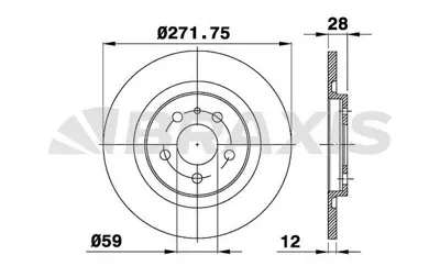 BRAXIS AE0254 Arka Fren Dısk Aynası P807 C8 2.0 / 2.0hdı / 2.2 / 2.2 Hdı / 3.0 02> 4249C0 9464222687