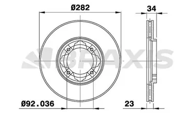 BRAXIS AE0454 On Fren Dısk Aynası Honda  Accord 1.8 / 2.0 / 2.0 Tdı / 2.2 89-98 45251SM4G02 GBD90843